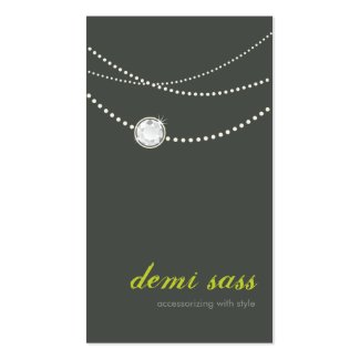BUSINESS CARD funky stylish necklace