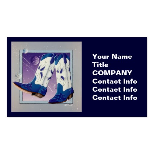 Business Card, Gift Tag - Electric Slide Cowboy Bo