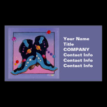Business Card, Gift Tags - Midnight Cowboy Boots business cards