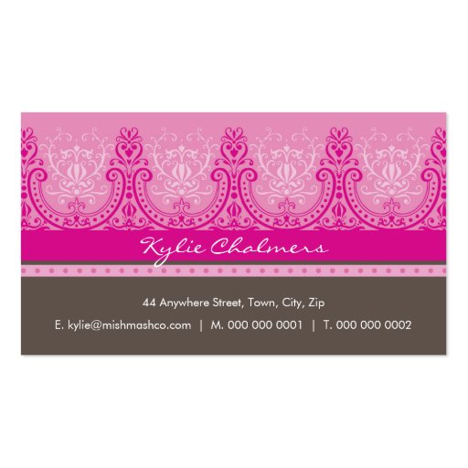 BUSINESS CARD :: glam 1 land (front side)