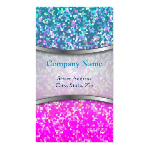 Business Card Glitter Graphic Background (front side)