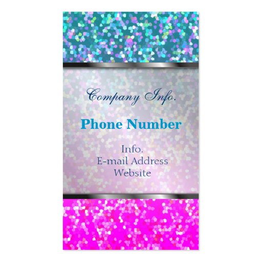 Business Card Glitter Graphic Background (back side)