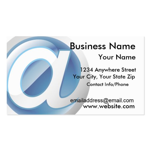 Business Card Glossy Web Icon (front side)