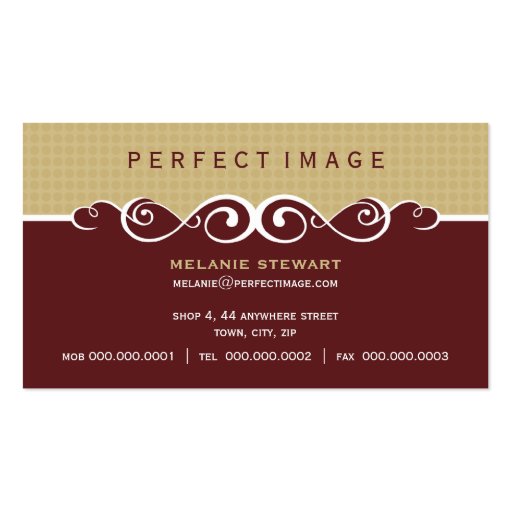 BUSINESS CARD :: gorgeously 6 (front side)