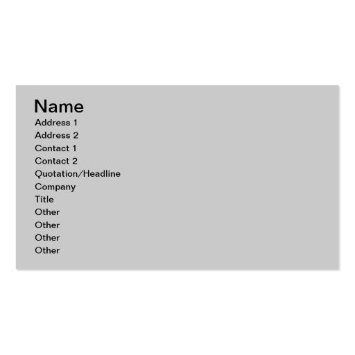 Business Card - Gray Simple