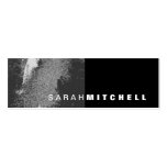 Business Card - Grey & Black Grunge Monogram