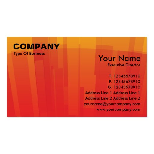 Business Card GX2 Red (front side)
