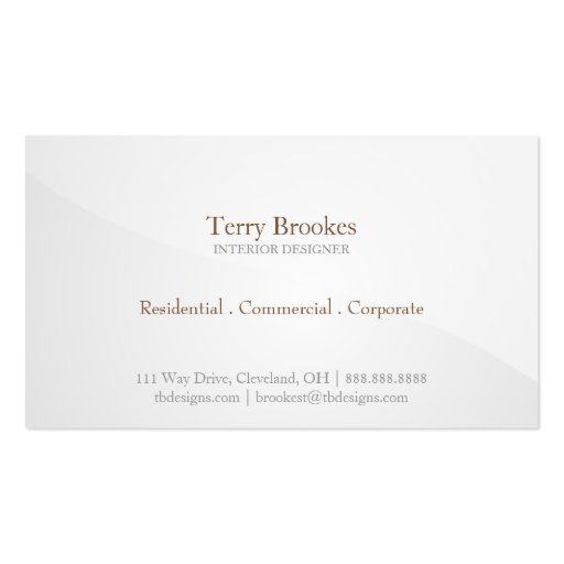 Business Card | Horizon |greysilver (front side)