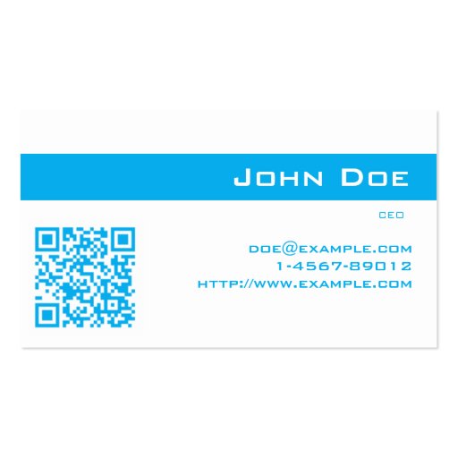 Business Card Imperial Blue (front side)