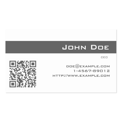 Business Card Imperial Gray (front side)