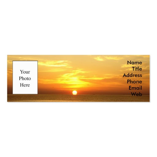 Business Card - Italian Sunrise over the Adriatic (front side)