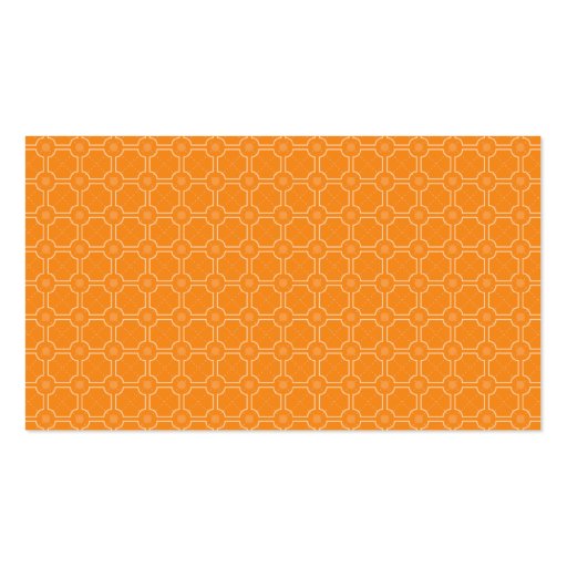 BUSINESS CARD :: jazzy photo bright orange (back side)