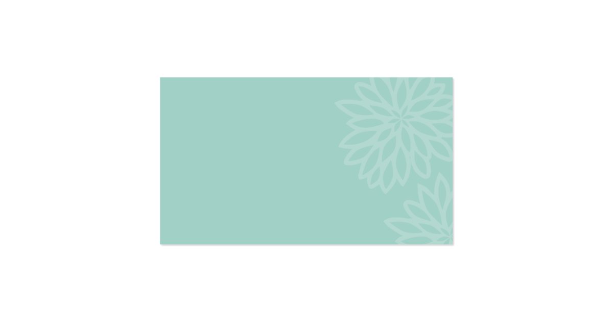 BUSINESS CARD jazzy photo mint green Zazzle