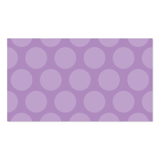 BUSINESS CARD large spot pattern violet purple (back side)