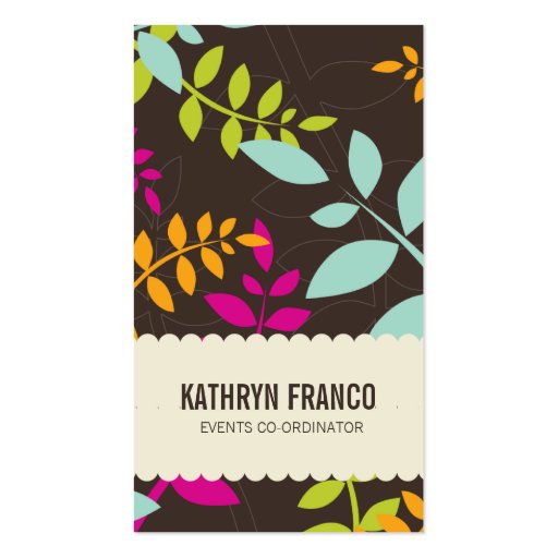 BUSINESS CARD :: modern leaves 2P