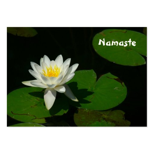 BUSINESS CARD, "NAMASTE" (front side)