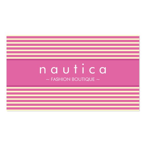 BUSINESS CARD :: nautical striped 10 (front side)