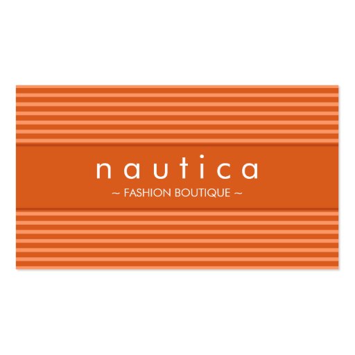 BUSINESS CARD :: nautical striped 15 (front side)