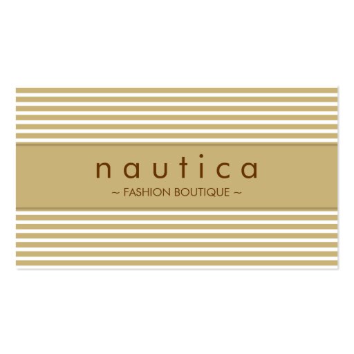 BUSINESS CARD :: nautical striped 17 (front side)