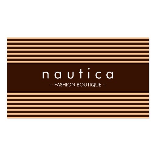 BUSINESS CARD :: nautical striped 18 (front side)