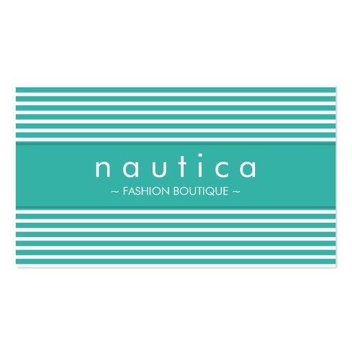 BUSINESS CARD :: nautical striped 2 (front side)