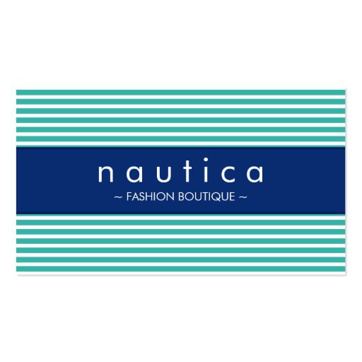 BUSINESS CARD :: nautical striped 20 (front side)