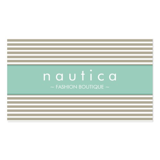 BUSINESS CARD :: nautical striped 24 (front side)