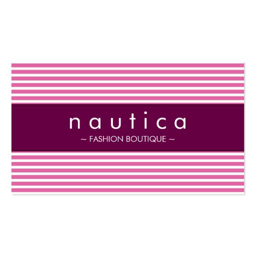 BUSINESS CARD :: nautical striped 29 (front side)