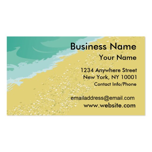 Business Card Ocean Beach (front side)