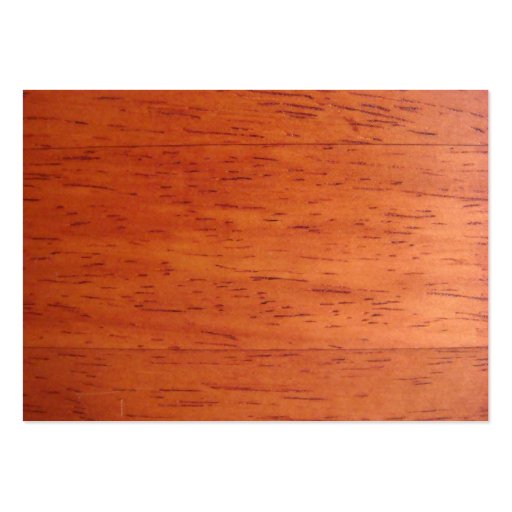 Business Card on Cherry Stained Wood (back side)