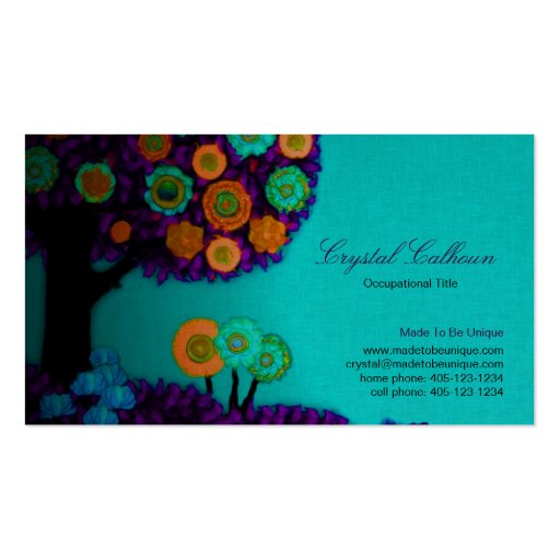 Business Card or Mommy Calling Card - Template (front side)