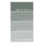 BUSINESS CARD paint chip swatch grey silver