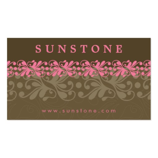 BUSINESS CARD :: patterned sunstone 2 (front side)