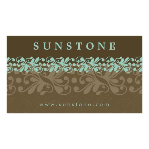 BUSINESS CARD :: patterned sunstone 6 (front side)