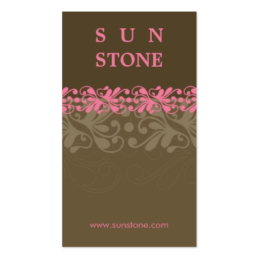 BUSINESS CARD :: patterned sunstone P2 (front side)