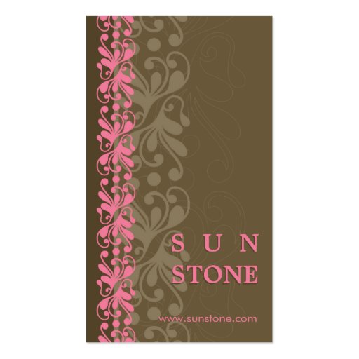 BUSINESS CARD :: patterned sunstone P2