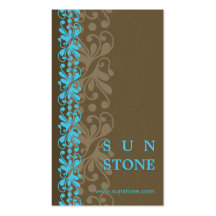 BUSINESS CARD :: patterned sunstone P4