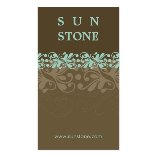 BUSINESS CARD :: patterned sunstone P6 (front side)