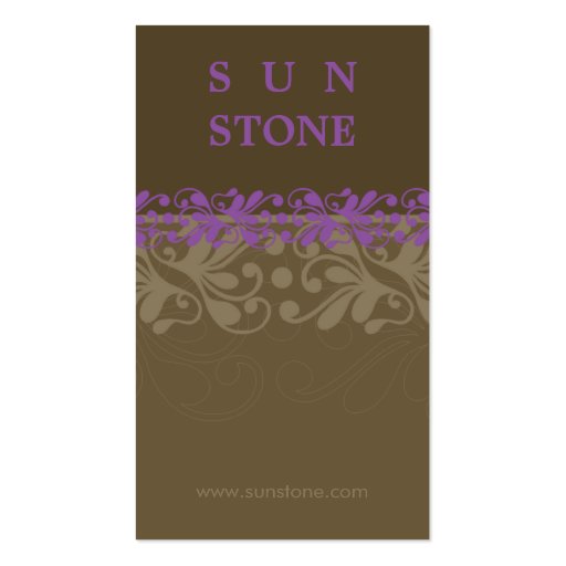 BUSINESS CARD :: patterned sunstone P7