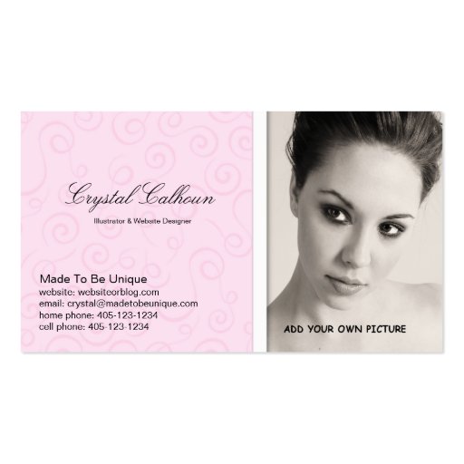 Business Card PHOTO Template - Clean Professional