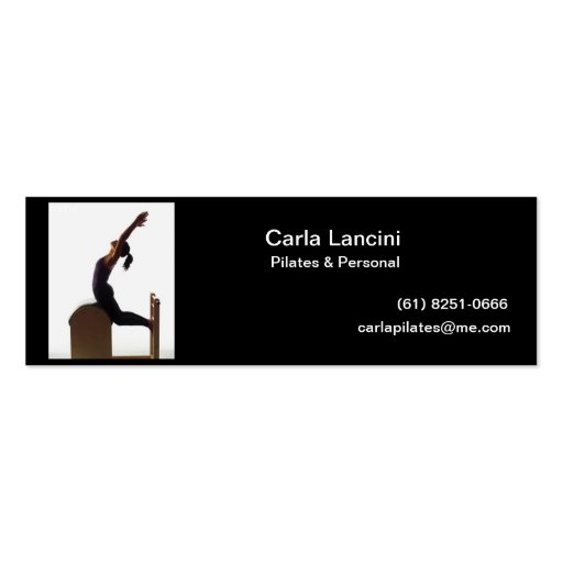 Business card - Pilates (front side)