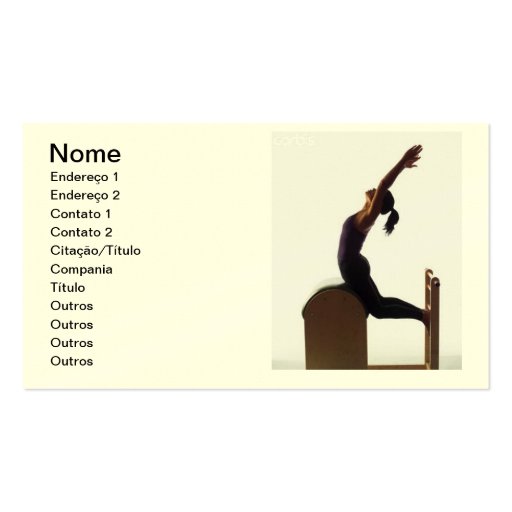 Business card - Pilates (front side)