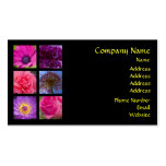 Business Card - Pink Purple Flowers business cards