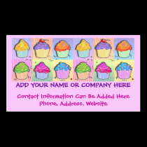 Business Card - Pop Art Cupcakes business cards
