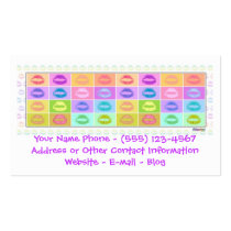 Business Card - Pop Art Kiss business cards by PopArtDiva Business Card - Pop Art Kiss business cards