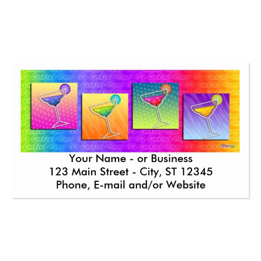 Business Card - Pop Art Margaritas