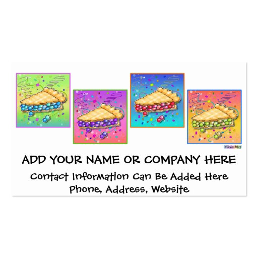 Business Card - Pop Art Piece of Pie (front side)
