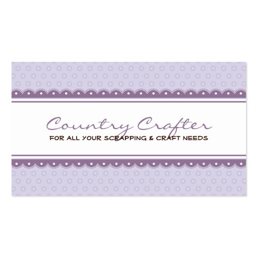 BUSINESS CARD :: pretty crafty 4 (front side)