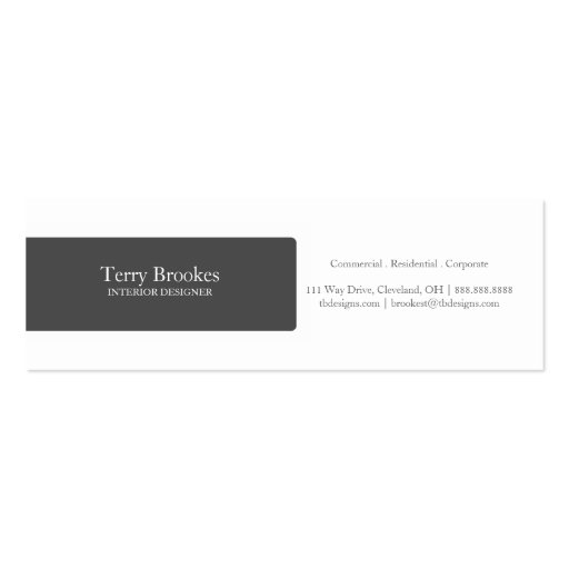 Business Card | Profile |black