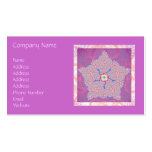 Business Card - Purple Star Fractal Pattern business cards